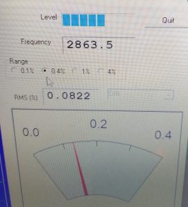 measured frequency before