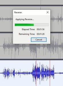 reverse the track in Audacity