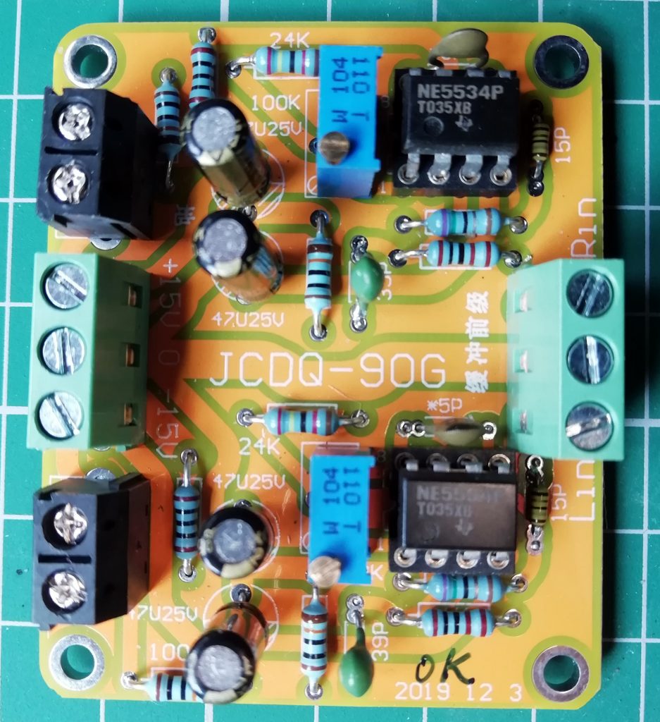 NE5534 amplifier board