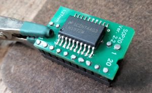 SOIC LM1972 on converter board