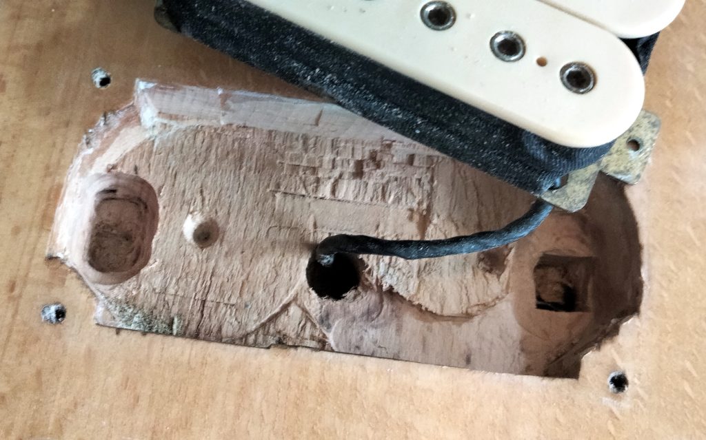 Pickup cavity carving