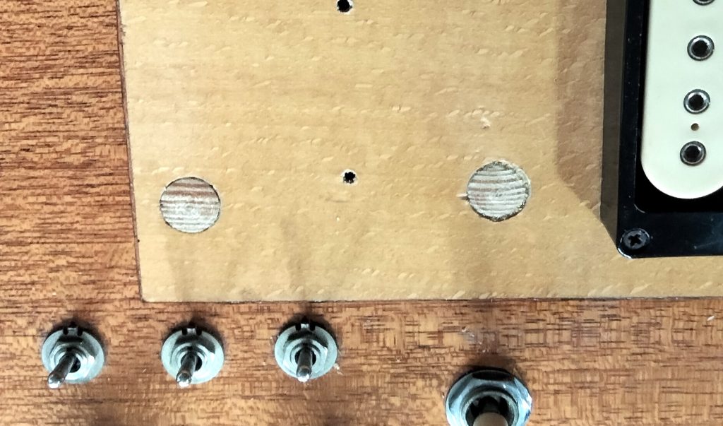 Old bridge holes plugged