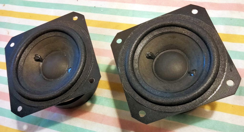 Completed drivers for one speaker